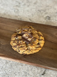 Peanut Caramel Stuffed Cookies